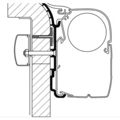 Thule Adapter Bürstner, Länge 4 M