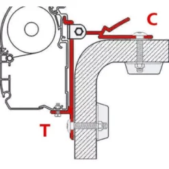Fiamma T-Adapter -Camping-Ausrüstung 11636 3 fiamma adapter t c markise