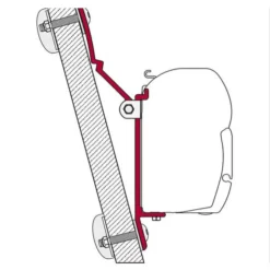Fiamma U-Adapter -Camping-Ausrüstung 11637 2 fiamma adapter u b markise