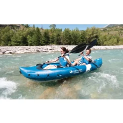 Kajak Sevylor Tahaa Kit - Aufblasbares Kajak -Camping-Ausrüstung 2 personen aufblas luft tandem kajak sevylor tahaa kit schlauchkajak einsteigerkajak inklusive paddel 1000 5 22636