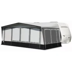 Wohnwagen-Vorzelt Brand Atrium 240 -Camping-Ausrüstung brand atrium 240 fensterklappen mit seitlichen reissverschluessen sichtschutz wetterschutz 1000 3 16740
