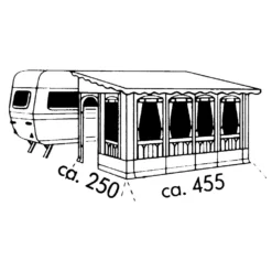 Vorzelt Brand Forum -Camping-Ausrüstung brand forum caravanvorzelt groesse 11 linkseinzug 1000 9 2003