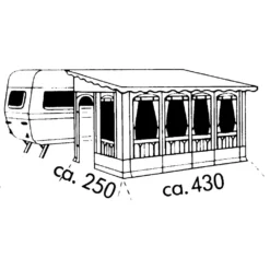 Vorzelt Brand Forum -Camping-Ausrüstung brand forum teileinzug vorzelt groesse 10 linkseinzug 1000 8 2003