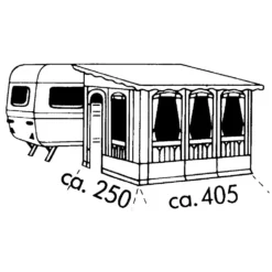 Vorzelt Brand Forum -Camping-Ausrüstung brand forum wohnwagen vorzelt groesse 08 linkseinzug 1000 7 2003