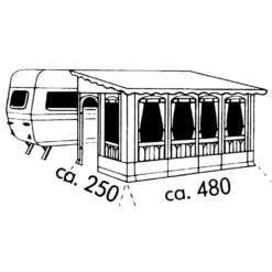 Vorzelt Brand Forum -Camping-Ausrüstung brand forum wohnwagenvorzelt groesse 13 linkseinzug 1000 10 2003