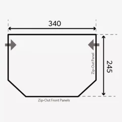 Aufblasbares Vorzelt Dometic Pop Air Pro 340 Für Eriba / Trigano -Camping-Ausrüstung dometic aufblasbares vorzelt pop air pro 340 wohnwagenvorzelt grundflaeche masse 1000 3 23273
