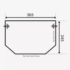 Aufblasbares Vorzelt Dometic Pop Air Pro 365 Für Eriba / Trigano -Camping-Ausrüstung dometic aufblasbares vorzelt pop air pro 365 wohnwagenvorzelt grundflaeche masse 1000 3 23270