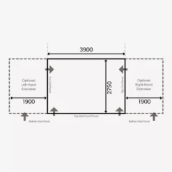 Aufblasbares Vorzelt Dometic Club Air Pro 390 S -Camping-Ausrüstung dometic club air pro 390 s grundflaeche masse wohnwagen wohnmobilvorzelt 1000 8 21823