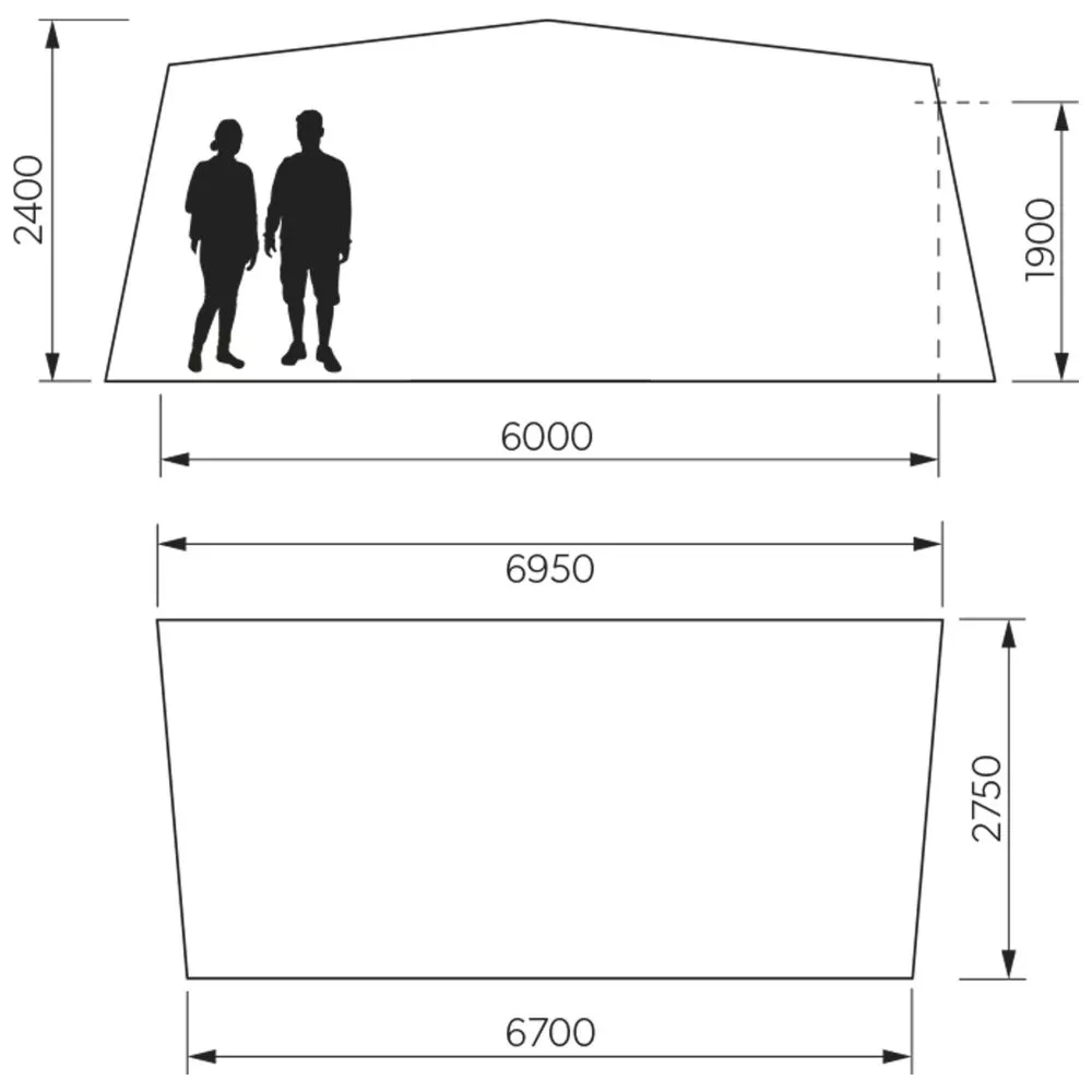Luftvorzelt Wohnwagen Dometic Residence AIR All-Season | Grösse 18 | 1.075 - 1.100 4 Luftvorzelt Wohnwagen Dometic Residence AIR All-Season | Grösse 18 | 1.075 - 1.100 – Bild 2