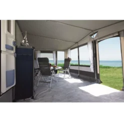 Vorzelt DWT Tango 300 -Camping-Ausrüstung familienvorzelt dwt tango 300 grosses wohnwagenvorzelt volleingezogen innenraum 1000 8 15352