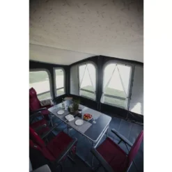 Aufblasbares Vorzelt Vango Riviera Air 390 Elements All Season -Camping-Ausrüstung grosser innenraum vango riviera air 390 elements all season luft zelt graues wohnwagenvorzelt caravanvorzelt 1000 6 24098