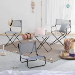 Campingstuhl Lafuma CNO Stuhl Velio Mix, Brume -Camping-Ausrüstung klappstuhl leichter campingstuhl lafuma cno stuhl velio mix brume grauer regiestuhl balkon garten 1000 2 23958