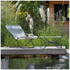 Premium-Liegestuhl Lafuma Transabed, Seigle II -Camping-Ausrüstung lafuma batyline iso fussstuetze next stuhl transabed 1000 5 24886