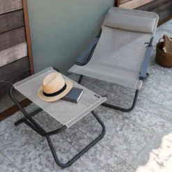 Liegestuhl Lafuma Transabed, Black -Camping-Ausrüstung lafuma liegestuhl transabed camping klappstuhl 1000 2 22305