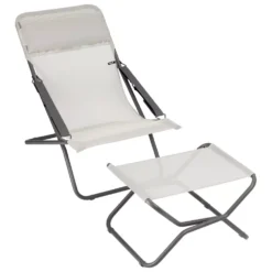 Premium-Liegestuhl Lafuma Transabed, Seigle II -Camping-Ausrüstung lafuma transabed next liegestuhl fussstuetze seigle ii 1000 4 24886