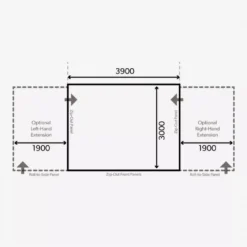 Aufblasbares Vorzelt Dometic Grande Air All-Season 390 S -Camping-Ausrüstung luftvorzelt dometic grande air all season 390 grundflaeche masse 1000 7 21804