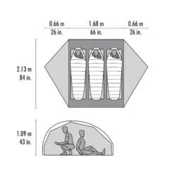Camping-Ausrüstung -Camping-Ausrüstung msr freelite 3 trekkingzelt outdoorzelt fuer trekkingtouren 3 personenzelt dreimannzelt 1000 1 23342