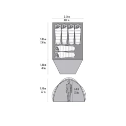 Familien-Zelt MSR Habitude 6 -Camping-Ausrüstung msr habitude 6 sechspersonenzelt gruppenzelt grosses familienzelt outdoorzelt campingzelt trekkingzelt 1000 2 23349