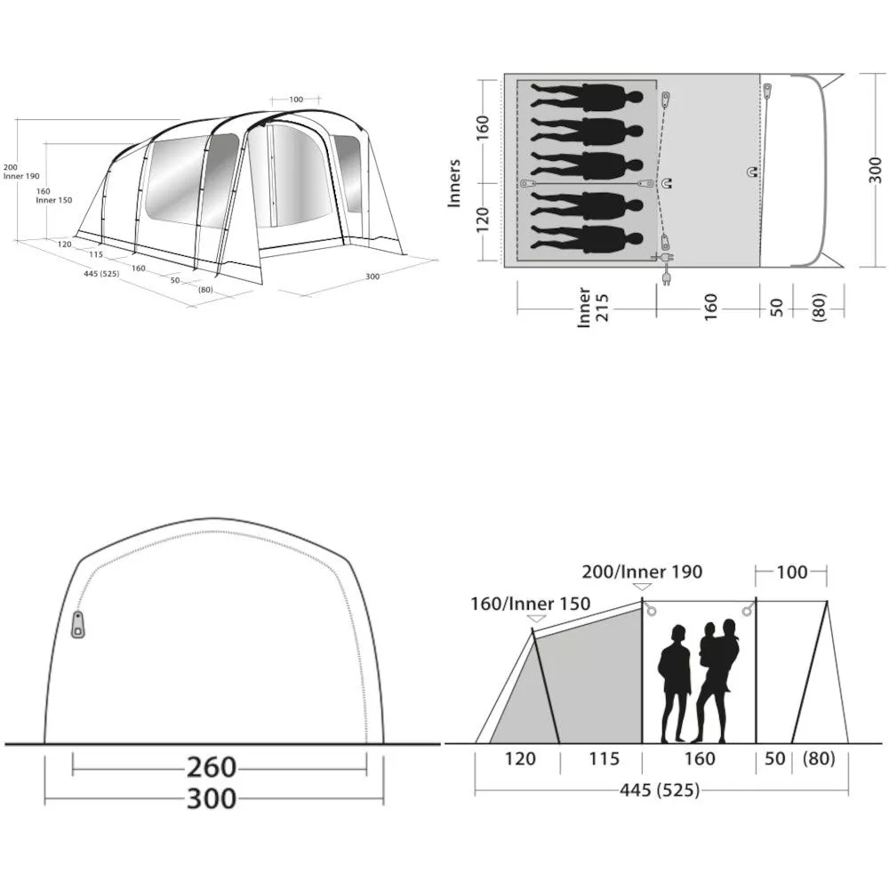Campingzelt Outwell Ashwood 5 3 Campingzelt Outwell Ashwood 5 – Bild 2
