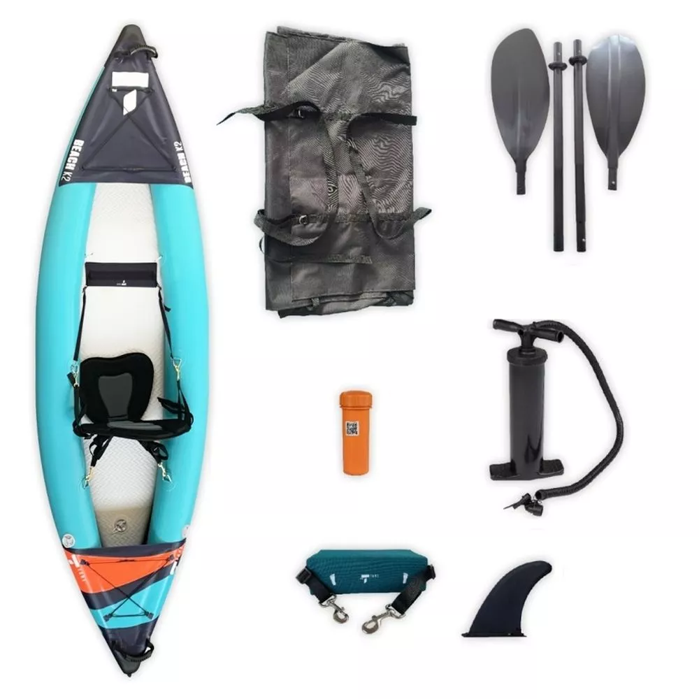 Aufblasbares Kajak Tahe Kayak Air Beach K1 Pack 3 Aufblasbares Kajak Tahe Kayak Air Beach K1 Pack
