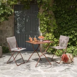 Klapptisch Lafuma Balcony II, Canyon -Camping-Ausrüstung tisch terrasse lafuma balcony 2 colorblock canyon klappbarer gruener campingtisch balkontisch 1000 8 24938