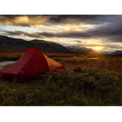 Trekkingzelt Nordisk Telemark 1 LW, Burnt Red -Camping-Ausrüstung trekkingzelt nordisk telemark 1 lw burnt red 1 mann zelt 3 12113